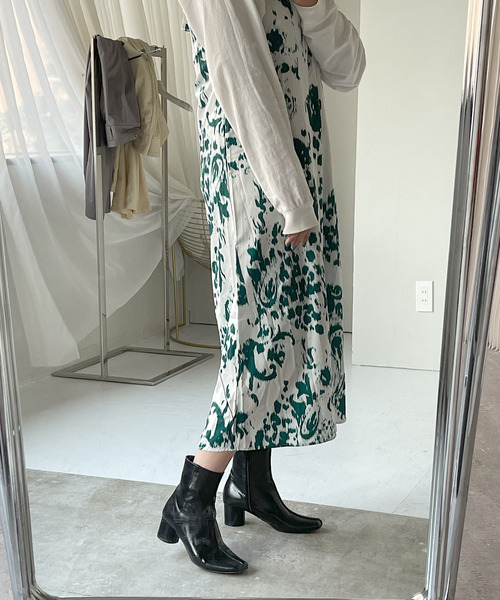 SANSeLF（サンセルフ）の「【SANSeLF】pattern camisole onepiece sanw92（ワンピース・レディース・グレー/グリーン・FREE）」の9枚目の写真