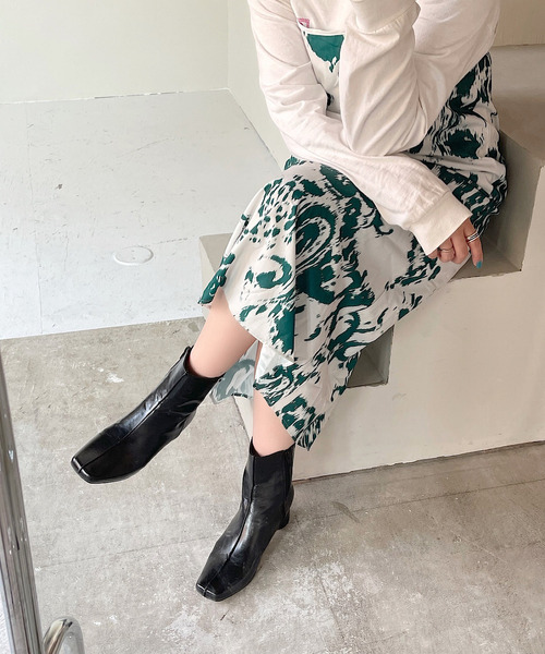 SANSeLF（サンセルフ）の「【SANSeLF】pattern camisole onepiece sanw92（ワンピース・レディース・グレー/グリーン・FREE）」の8枚目の写真