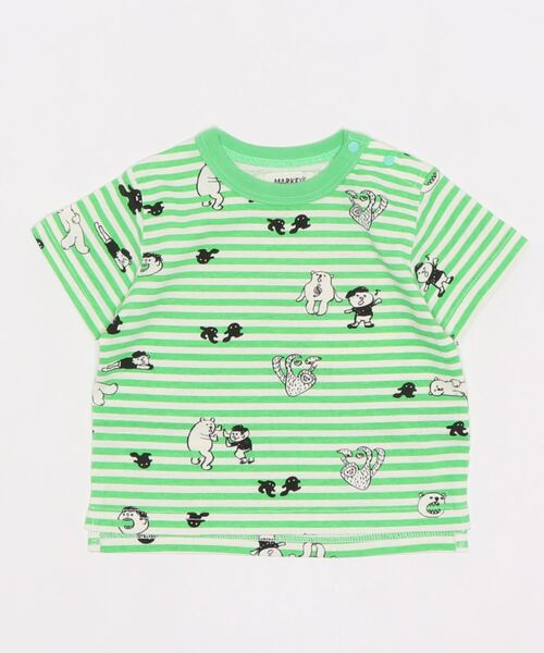 HOGAN RANCH WEAR（ホーガンランチウエア）の「ソウガラセットインTシャツ（80～130cm）（Tシャツ/カットソー・キッズ・ライトブルー/オフホワイト/イエロー/ライトグリーン/アイボリー・80/90/95/100/110/120/130）」の9枚目の写真