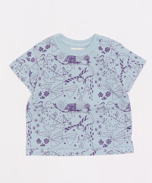HOGAN RANCH WEAR（ホーガンランチウエア）の「ソウガラセットインTシャツ（80～130cm）（Tシャツ/カットソー・キッズ・ライトブルー/オフホワイト/イエロー/ライトグリーン/アイボリー・80/90/95/100/110/120/130）」の10枚目の写真