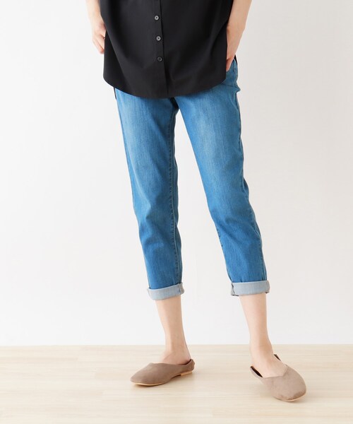 SHOO・LA・RUE(シューラルー)の「◆【SS-4L/3Dスキャン】裏ひんやりデニムスキニーパンツ(その他パンツ・レディース・ブラック/ブルー/ダークネイビー/ホワイト系・01/02/04/10/03/05/06)」の3枚目の写真