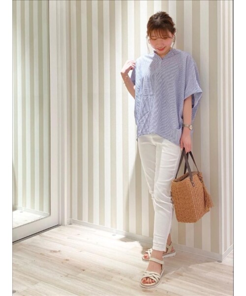 SHOO・LA・RUE(シューラルー)の「◆【SS-4L/3Dスキャン】裏ひんやりデニムスキニーパンツ(その他パンツ・レディース・ブラック/ブルー/ダークネイビー/ホワイト系・01/02/04/10/03/05/06)」の8枚目の写真