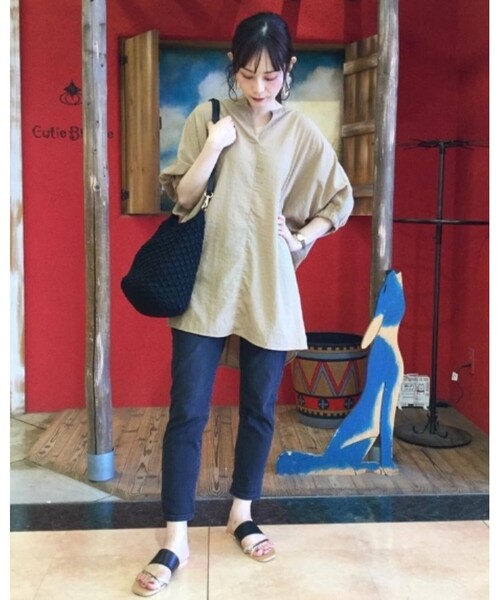 SHOO・LA・RUE(シューラルー)の「◆【SS-4L/3Dスキャン】裏ひんやりデニムスキニーパンツ(その他パンツ・レディース・ブラック/ブルー/ダークネイビー/ホワイト系・01/02/04/10/03/05/06)」の9枚目の写真