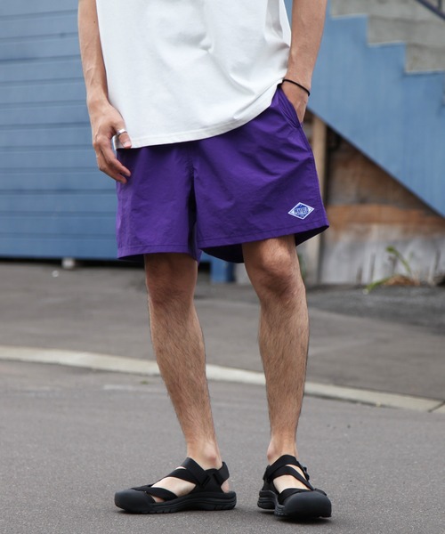 PEN FIELD(ペンフィールド)の「【WEB限定】【別注】【PEN FIELD】ナイロンワイドショーツパンツ 水陸両用(その他パンツ・メンズ・ブラック/ベージュ/パープル/ネイビー/マスタード・MEDIUM/LARGE/X-LARGE)」の4枚目の写真