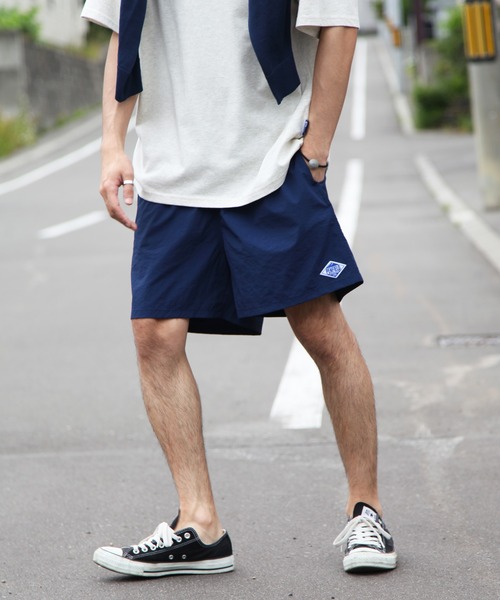 PEN FIELD(ペンフィールド)の「【WEB限定】【別注】【PEN FIELD】ナイロンワイドショーツパンツ 水陸両用(その他パンツ・メンズ・ブラック/ベージュ/パープル/ネイビー/マスタード・MEDIUM/LARGE/X-LARGE)」の1枚目の写真