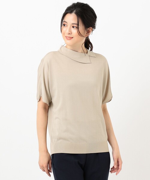 J.PRESS Ladies(J.プレス レディス)の「【洗える】レーヨンストレッチ ロールネックニット(ニット/セーター・レディース・ネイビー系/ベージュ系/ピンク系/スモーキーグリーン系・SMALL)」の16枚目の写真