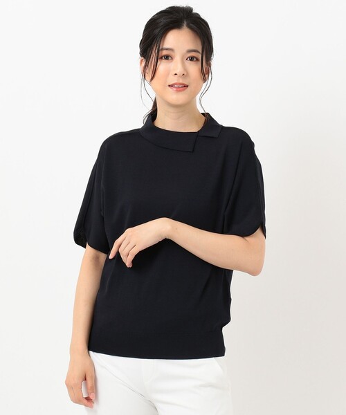 J.PRESS Ladies(J.プレス レディス)の「【洗える】レーヨンストレッチ ロールネックニット(ニット/セーター・レディース・ネイビー系/ベージュ系/ピンク系/スモーキーグリーン系・SMALL)」の11枚目の写真