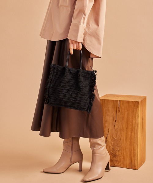 Laugoa（ラウゴア）の「【LAUGOA】BARRY バリー 21526-12002（トートバッグ・レディース・ブラック/アイボリー・FREE）」の17枚目の写真