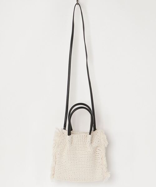 Laugoa（ラウゴア）の「【LAUGOA】BARRY バリー 21526-12002（トートバッグ・レディース・ブラック/アイボリー・FREE）」の4枚目の写真