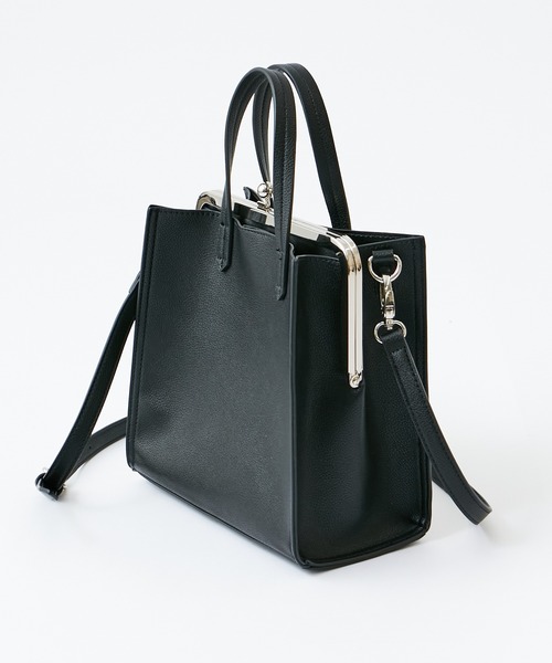 COLONY 2139（コロニートゥーワンスリーナイン）の「がま口トートバッグ/ショルダーバッグ（トートバッグ・レディース・モカ/ブラック×シルバー/ブラック×ゴールド・FREE）」の15枚目の写真