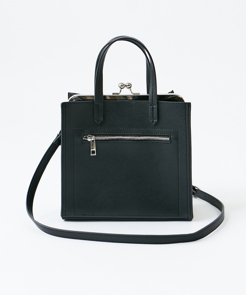 COLONY 2139（コロニートゥーワンスリーナイン）の「がま口トートバッグ/ショルダーバッグ（トートバッグ・レディース・モカ/ブラック×シルバー/ブラック×ゴールド・FREE）」の14枚目の写真