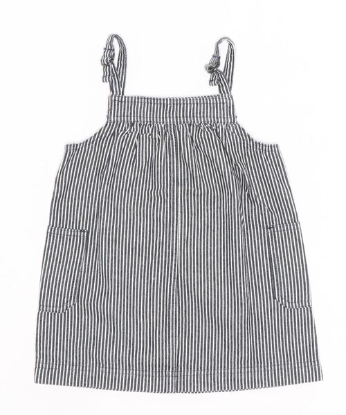 Life Support Products（ライフサポートプロダクツ）の「【COTTON from U.S.A】デニムキャミワンピース（80～160cm）（ワンピース・キッズ・キナリ/ストライプ/ネイビー・90/100/110/120/80/130/95/140/150/160）」の12枚目の写真