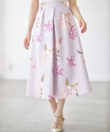 tocco closet | フラワープリントタックフレアスカート≪tocco closet luxe≫(スカート)