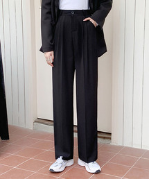 c.u.l | 【c.u.l:w】センタープレス ツータックワイドパンツ culw67(スラックス)