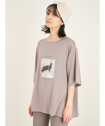 SNIDEL HOME（スナイデルホーム）の「catプリントTシャツ（ルームウェア/パジャマ・レディース）」