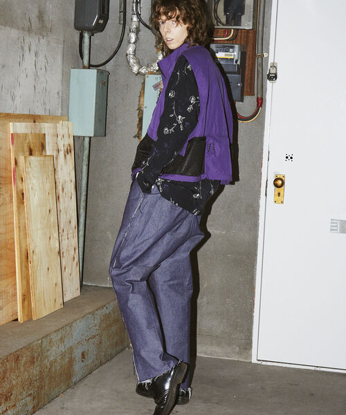 GLOSTER（グロスター）の「【GLOSTER/グロスター】パジャマカンフーシャツ　デニム/ペイズリー/花柄（シャツ/ブラウス・メンズ・インディゴブルー/ブラック系その他/グレー系その他・MEDIUM/LARGE）」の9枚目の写真