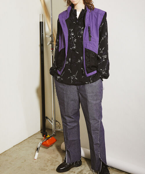 GLOSTER（グロスター）の「【GLOSTER/グロスター】パジャマカンフーシャツ　デニム/ペイズリー/花柄（シャツ/ブラウス・メンズ・インディゴブルー/ブラック系その他/グレー系その他・MEDIUM/LARGE）」の17枚目の写真