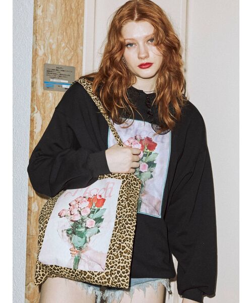 jouetie(ジュエティ)の「フラワーフォトトート BAG(トートバッグ・レディース・ブラック/オフホワイト/ベージュ/ブルー/ピンク/その他1・FREE)」の20枚目の写真