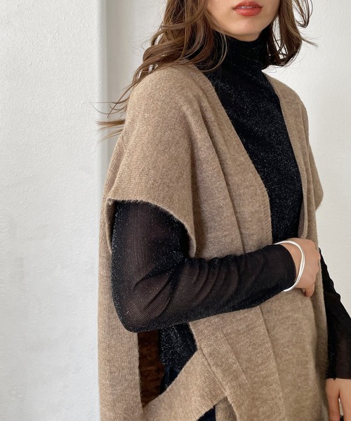 Shelly island（シェリーアイランド）の「ラメシアータートルカットソー（Tシャツ/カットソー・レディース・ホワイト/ブラック/ピンク/ブルー・FREE）」の3枚目の写真