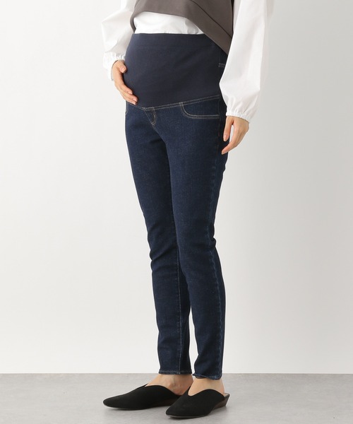 LEPSIM(レプシィム)の「マタニティ/デニムスリムパンツ 947504(マタニティウェア/グッズ・レディース・ネイビー/ブルー/ブラック/ブルー系その他・SMALL/MEDIUM/LARGE)」の9枚目の写真