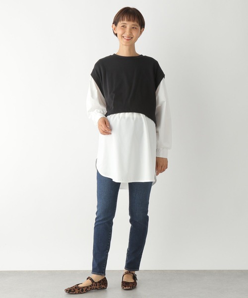 LEPSIM(レプシィム)の「マタニティ/デニムスリムパンツ 947504(マタニティウェア/グッズ・レディース・ネイビー/ブルー/ブラック/ブルー系その他・SMALL/MEDIUM/LARGE)」の6枚目の写真