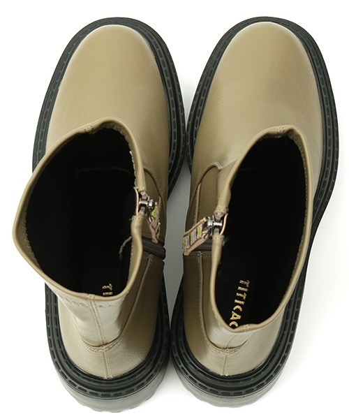 チチカカ(チチカカ)の「ストレッチショートブーツ(ブーツ・レディース・ブラック/カーキ・MEDIUM/LARGE)」の12枚目の写真