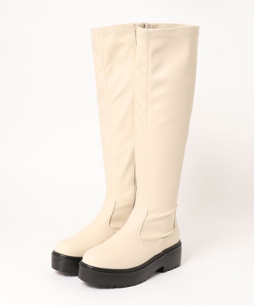 【セール】【Bridget Birkin】ボリュームソールストレッチロングブーツ(513230)（ブーツ）｜Bridget Birkin（ブリジットバーキン）