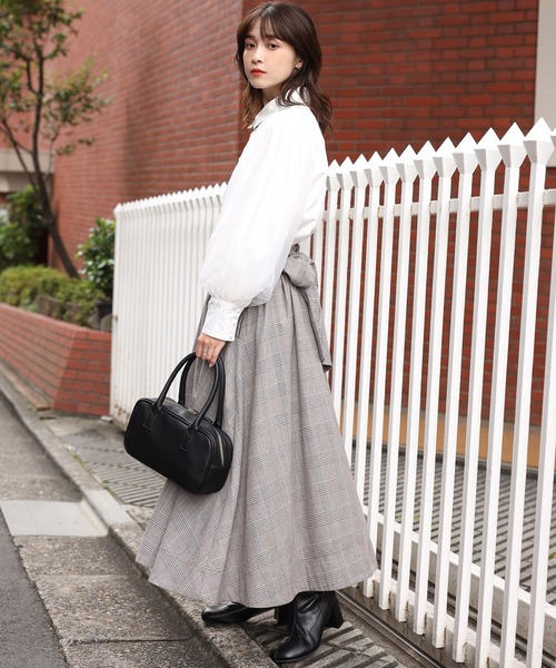 one after another NICE CLAUP（ワンアフターアナザーナイスクラップ）の「オブリックトゥストレッチブーツ（ブーツ・レディース・ブラック/アイボリー・S/M/L）」の3枚目の写真