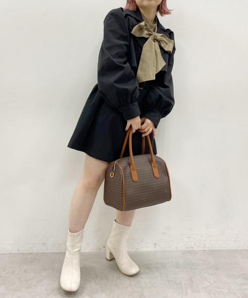 one after another NICE CLAUP（ワンアフターアナザーナイスクラップ）の「オブリックトゥストレッチブーツ（ブーツ・レディース・ブラック/アイボリー・S/M/L）」の20枚目の写真