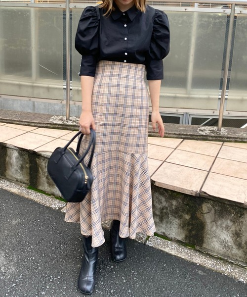 one after another NICE CLAUP（ワンアフターアナザーナイスクラップ）の「オブリックトゥストレッチブーツ（ブーツ・レディース・ブラック/アイボリー・S/M/L）」の21枚目の写真