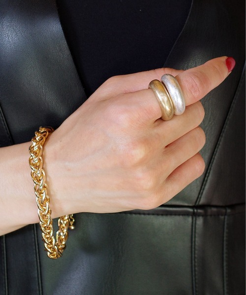 SIGNAL（シグナル）の「【SIGNAL/シグナル】Bold Line Ring / ボールドラインリング（リング・レディース・シルバー/ゴールド・#11）」の4枚目の写真