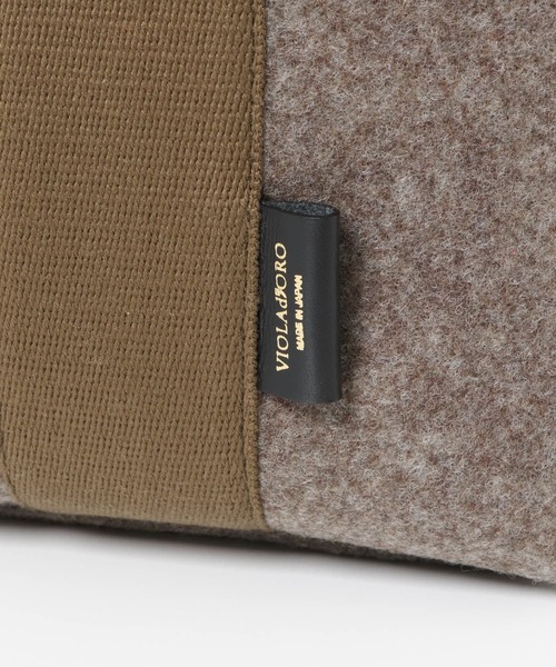 VIOLAd'ORO（ヴィオラドーロ）の「VIOLAd’ORO　GINO V-2128（トートバッグ・レディース・ブラック/グレー/モカ・ONE）」の8枚目の写真