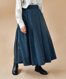 UNTITLED | シンシアタフタ　ギャザーロングスカート【洗える】(スカート)