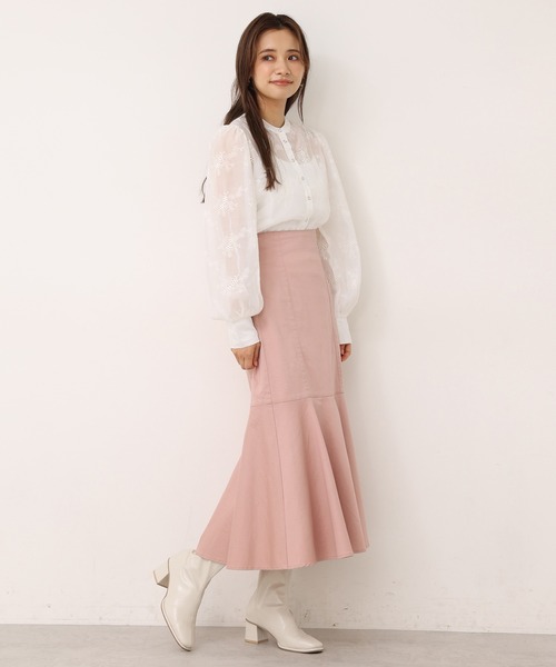 one after another NICE CLAUP(ワンアフターアナザーナイスクラップ)の「インナーセットオーガンジーフラワー刺繍ブラウス(シャツ/ブラウス・レディース・オフホワイト/アイボリー/オレンジ系その他・FREE)」の19枚目の写真