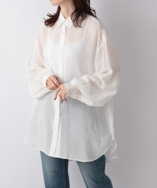 LOWRYS FARM(ローリーズファーム)の「SHEAR SHIRT 228159(シャツ/ブラウス・レディース・ブラウン/オフホワイト/カーキ/ピンク・FREE)」の1枚目の写真