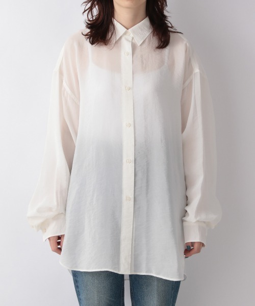 LOWRYS FARM(ローリーズファーム)の「SHEAR SHIRT 228159(シャツ/ブラウス・レディース・ブラウン/オフホワイト/カーキ/ピンク・FREE)」の5枚目の写真
