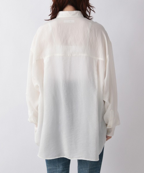 LOWRYS FARM(ローリーズファーム)の「SHEAR SHIRT 228159(シャツ/ブラウス・レディース・ブラウン/オフホワイト/カーキ/ピンク・FREE)」の7枚目の写真