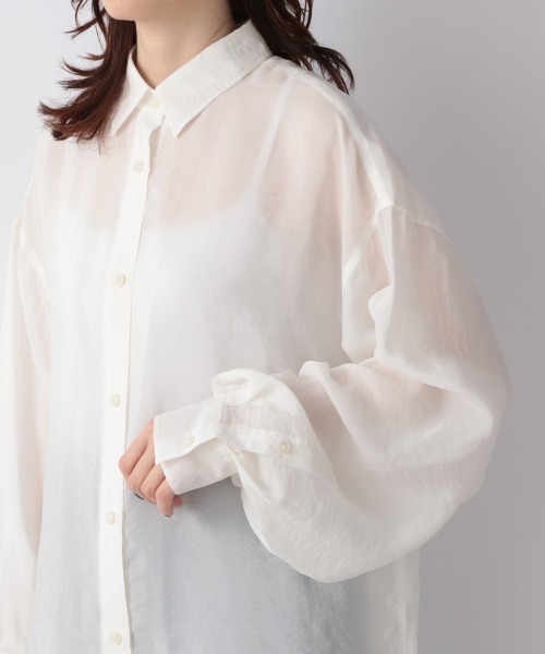 LOWRYS FARM(ローリーズファーム)の「SHEAR SHIRT 228159(シャツ/ブラウス・レディース・ブラウン/オフホワイト/カーキ/ピンク・FREE)」の10枚目の写真