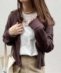 feepur | リブクロップド丈カーディガン(カーディガン/ボレロ)