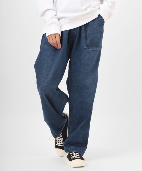 Lee(リー)の「【Lee/リー】ワイド イージーベイカーパンツ/テーパードパンツ(デニムパンツ・メンズ・ブラック/ネイビー/オリーブ/アイボリー/ライトインディゴブルー/インディゴブルー・S/M/L/XL)」の15枚目の写真