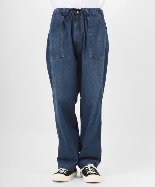 Lee(リー)の「【Lee/リー】ワイド イージーベイカーパンツ/テーパードパンツ(デニムパンツ・メンズ・ブラック/ネイビー/オリーブ/アイボリー/ライトインディゴブルー/インディゴブルー・S/M/L/XL)」の17枚目の写真