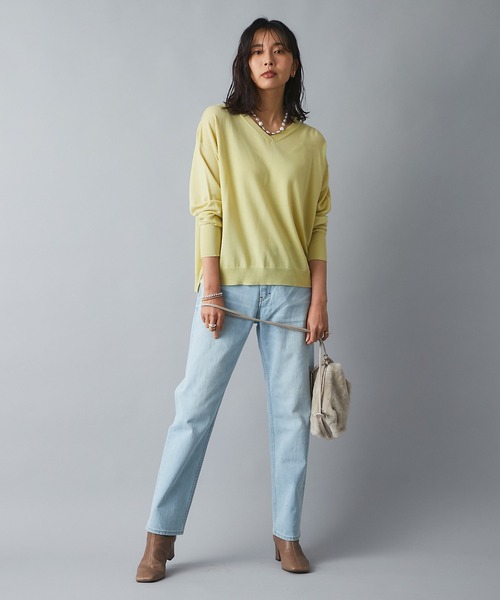 RIVE DROITE（リヴドロワ）の「安定感のある履き心地　レザースクエアブーツ（ブーツ・レディース・ブラック/ベージュ・24.5/23.5）」の20枚目の写真