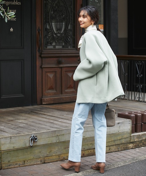 RIVE DROITE（リヴドロワ）の「安定感のある履き心地　レザースクエアブーツ（ブーツ・レディース・ブラック/ベージュ・24.5/23.5）」の21枚目の写真