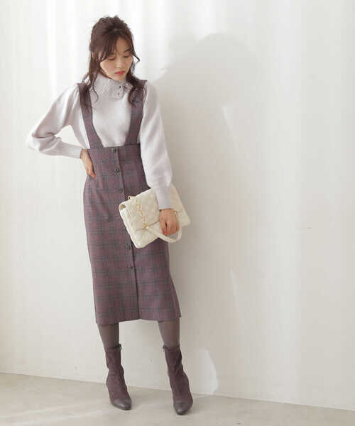 PROPORTION BODY DRESSING（プロポーションボディドレッシング）の「オフタートルパールニット / 1211270013（ニット/セーター・レディース・ブラウン系その他/ホワイト系その他/グレー・FREE）」の5枚目の写真