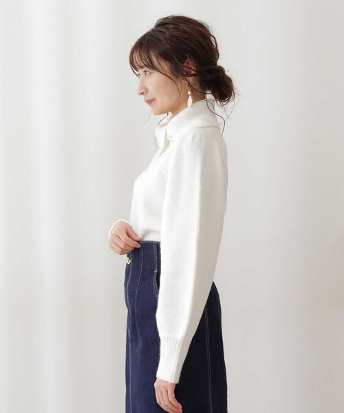 PROPORTION BODY DRESSING（プロポーションボディドレッシング）の「オフタートルパールニット / 1211270013（ニット/セーター・レディース・ブラウン系その他/ホワイト系その他/グレー・FREE）」の9枚目の写真