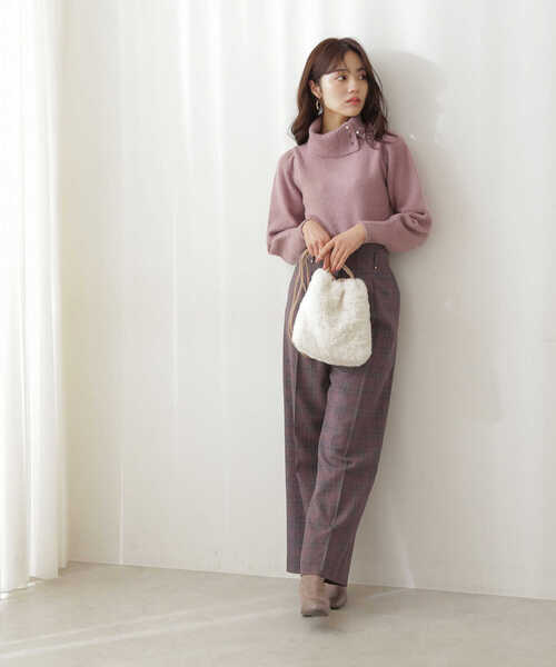 PROPORTION BODY DRESSING（プロポーションボディドレッシング）の「オフタートルパールニット / 1211270013（ニット/セーター・レディース・ブラウン系その他/ホワイト系その他/グレー・FREE）」の13枚目の写真
