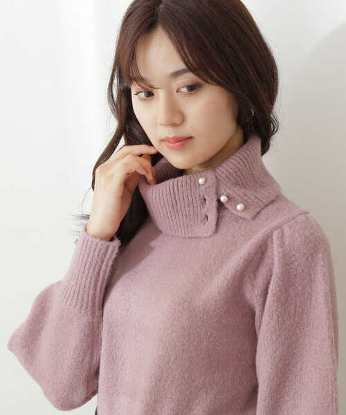 PROPORTION BODY DRESSING（プロポーションボディドレッシング）の「オフタートルパールニット / 1211270013（ニット/セーター・レディース・ブラウン系その他/ホワイト系その他/グレー・FREE）」の16枚目の写真