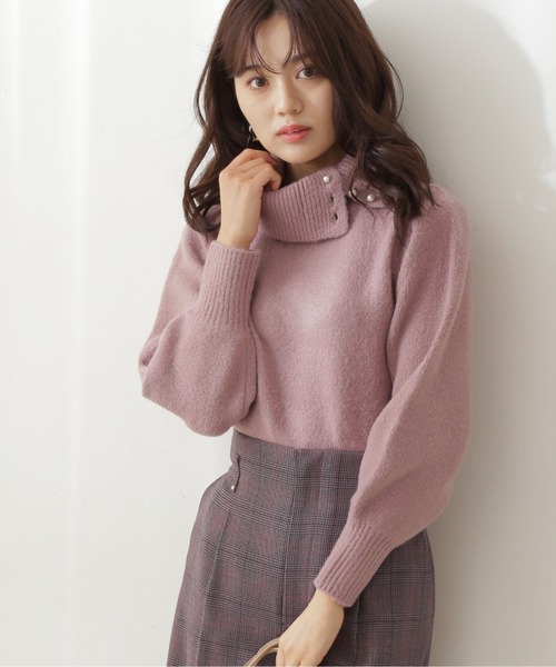 PROPORTION BODY DRESSING（プロポーションボディドレッシング）の「オフタートルパールニット / 1211270013（ニット/セーター・レディース・ブラウン系その他/ホワイト系その他/グレー・FREE）」の3枚目の写真