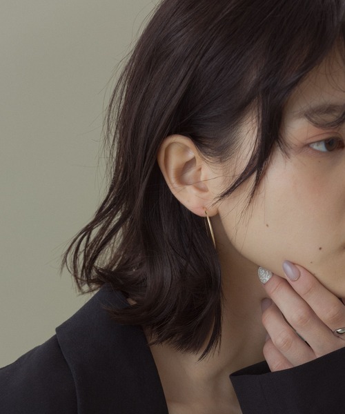 VATSURICA(バツリカ)の「《trim by vatsurica》14KGF / 金属アレルギー対応 / シンプル エンドレス フープ ピアス(ピアス(両耳用)・レディース・ゴールド/その他1・FREE)」の6枚目の写真