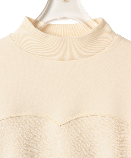 CAROLINA GLASER(カロリナ グレイサー)の「CAROLINA GLASER / スタンドカラー ショートトップス(スウェット・レディース・ブラック/クリーム・ONE SIZE)」の16枚目の写真